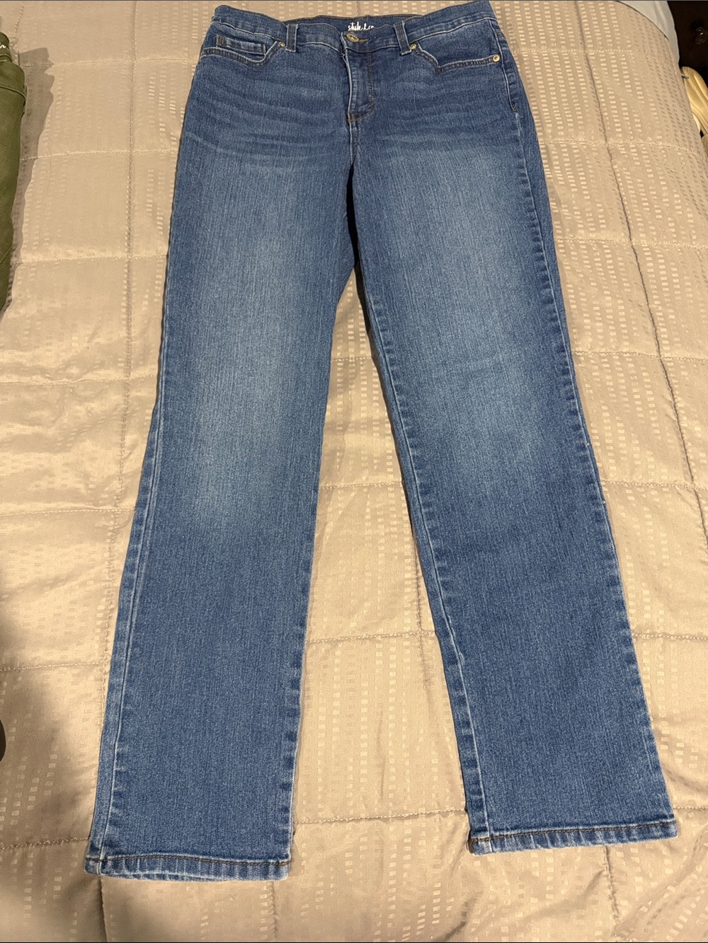 Classic Women's Straight Leg Jeans in Medium Blue - Style & Co